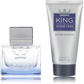 Antonio Banderas King Of Seduction komplekt meestele (50 ml. EDT + 50 ml. raseerimisjärgne palsam)