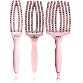 Olivia Garden Combo Finger Brush Combo Pastel Pink juuksehari 1 tk.