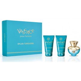 Versace Pour Femme Dylan Turquoise komplekt naistele (50ml. EDT + 50ml. dušigeel + 50ml. kehageel)