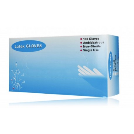 Artykuły Jednorazowe Latex Powder Free Gloves одноразовые перчатки