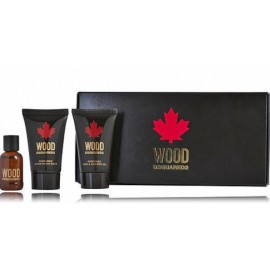 Dsquared2 Wood for Him komplekt meestele (5 ml. EDT + raseerimisjärgne palsam 25 ml. + dušigeel 25 ml.)