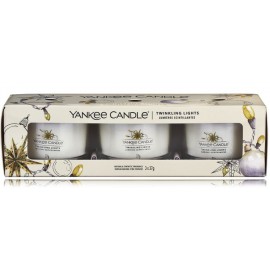 Yankee Candle Twinkling Lights lõhnaküünla komplekt (3 tk. x 37 g.)