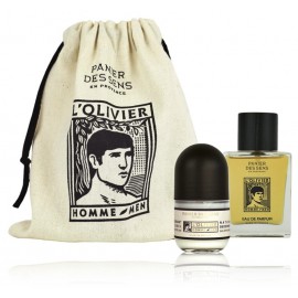 Panier Des Sens L'Olivier komplekt meestele (50 ml. EDP + 50 ml. rulldeodorant + puuvillakott)