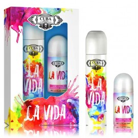 Cuba La Vida komplekt naistele (100 ml. EDP + 50 ml. rulldeodorant)