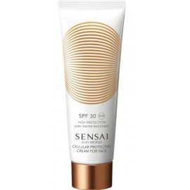 Sensai Silky Bronze Cellular Protective SPF30 водостойкий солнцезащитный крем для лица