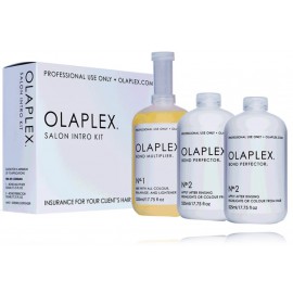 Olaplex Salon Intro Kit набор для ухода за волосами (сыворотка для волос 252 мл + 2 эмульсии для волос 252 мл + дозатор)