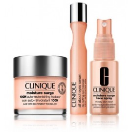 Clinique Moisture Surge Set komplekt (niisutav kreem 75 ml. + silmaseerum 15 ml. + sprei 30 ml.)