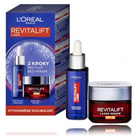 Loreal Revitalift Laser komplekt (ööseerum 30 ml. + päevakreem SPF20 50 ml.)