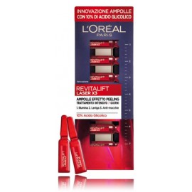 Loreal Paris Revitalift Laser X3 intensiivse kooriva toimega ampullid glükoolhappega