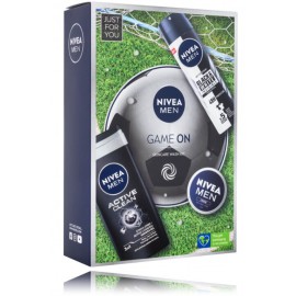 Nivea Men Game On komplekt meestele (250 ml. dušigeel + 75 ml. kreem + 150 ml. sprei antiperspirant)