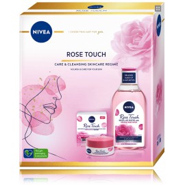 Nivea Rose Touch набор для ухода за лицом для женщин (50 мл крем/гель + 400 мл мицеллярная вода)