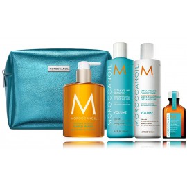 Moroccanoil A Window To Volume rinkinys (250 ml. kondicionierius + 250 ml. šampūnas + 360 ml. muilas + 25 ml. aliejus + kosmetinė)