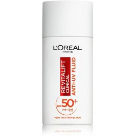 Loreal Revitalift Clinical Anti-UV Fluid SPF50+ päikesekaitsevedelik näole