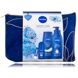 Nivea Creme Care komplekt naistele (400 ml. kehapiim + 250 ml. dušikreem + 50 ml. antiperspirant + 4,8 g. huulepalsam + kosmeetikakott)