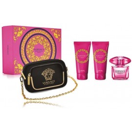 Versace Bright Crystal Absolu набор для женщин (EDP 90 мл + лосьон для тела 100 мл + гель для душа 100 мл + сумочка)