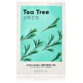 Missha Airy Fit Sheet Mask Green Tea тканевая маска для лица с зеленым чаем