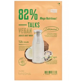 Missha Talks Vegan Squeeze Sheet Mask Mega Nutritious toitev kangasmask
