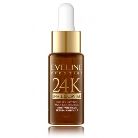 Eveline 24k Snail&Caviar Anti-Wrinkle Serum Amppoule сыворотка против морщин для лица