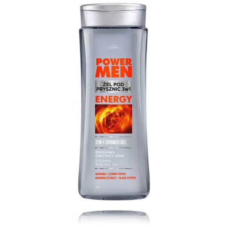 Joanna Power Men Energy 3in1 Shower Gel dušigeel meestele