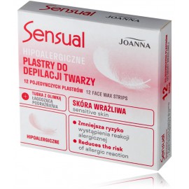 Joanna Sensual Face Wax Strips hüpoallergeensed depilatsioonivaharibad näole