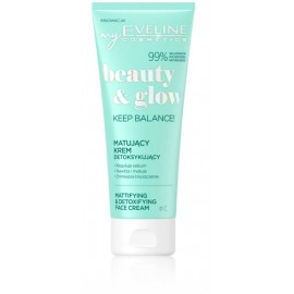 Eveline Beauty & Glow Keep Balance! matinį efektą suteikiantis veido kremas