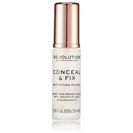 Makeup Revolution Conceal & Fix Mattifying Primer matistav meigipraimer salitsüülhappega