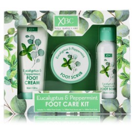 Xpel Eucalyptus & Peppermint Foot Care jalahoolduskomplekt (kreem 100 ml + koorija 100 ml + jalavann 100 ml)