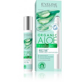 Eveline Organic Aloe + Collagen Moisturizing Roll-on Modeling Eye Contour taastav silmageel