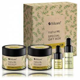 Silcare Naturro Special Gift Box komplekt (300 ml. kehavõi + 300 ml. kehakoorija + 6 ml. õli ripsmetele + 11 ml. õli)