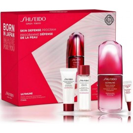 Shiseido Ultimune Skin Defense Program näohoolduskomplekt (vaht + seerum + losjoon + seerum silmaalustele)