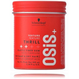 Schwarzkopf Professional OSiS+ Thrill Elastic Fiber Gum Fiber keskmise hoidmisega soengukumm juustele