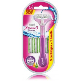 Wilkinson Sword Xtreme3 Beauty raseerija + 5 raseerimispead naistele