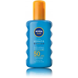 Nivea Sun Protect & Bronze SPF50 loomulikku päevitust soodustav sprei-kehapalsam