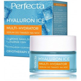 Perfecta Hyaluron Ice Multi-Hydrator Serum Sügavalt niisutav ja rahustav öine näoseerum.