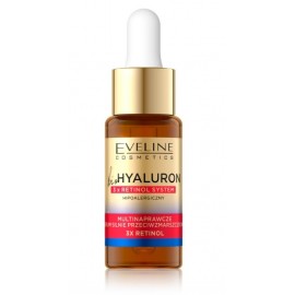 Eveline Bio Hyaluron 3x Retinol System Anti-Wrinkle Night Serum naktinis serumas nuo raukšlių