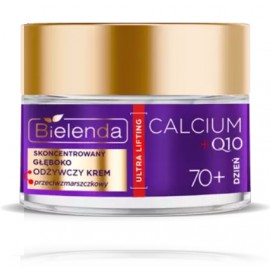 Bielenda Calcium + Q10 Ultra Lifting Deep Nourishing 70+ giliai maitinantis dieninis kremas brandžiai veido odai