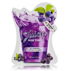 Holika Holika Blueberry Juicy Mask Sheet Energizing бодрящая тканевая маска для лица