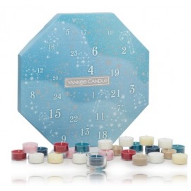 Yankee Candle Bright Lights Advent Calendar Wreath advento kalendorius (24 x 9,8 g. + žvakidė)