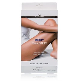 Revitale Body Wax Strips Green Tea & Mint полоски для депиляции