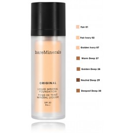 bareMinerals Original Liquid Mineral Foundation SPF20 makiažo pagrindas