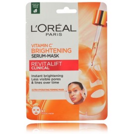 L'OREAL Revitalift Clinical lakštinė veido kaukė su vitaminu C