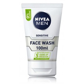 NIVEA Men Sensitive Face Wash prausiklis jautriai odai