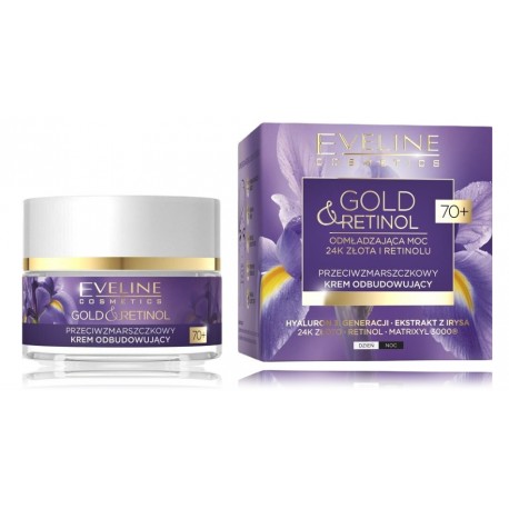 Eveline Gold & Retinol 70+ регенерирующий крем для лица от морщин