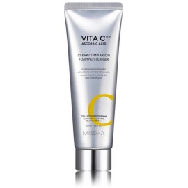 Missha Vita C Plus Clear Complexion Foaming Cleanser осветляющая очищающая пенка для лица с витамином С