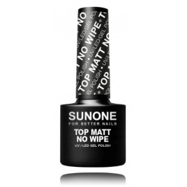 SUNONE UV/LED Gel Polish Top Mat No Wipe gelinio nagų lako viršutinis sluoksnis