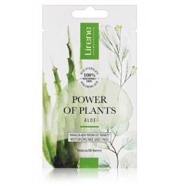 Lirene Power Of Plants Aloe Moisturizing Face Sheet Mask увлажняющая тканевая маска для лица