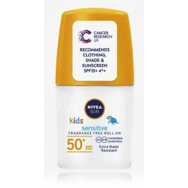 Nivea Sun Kids Protect&Sensitive Roll-On SPF50+ rutulinis losjonas nuo saulės vaikams