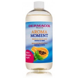 Dermacol Aroma Moment Papaya & Mint Tropical Liquid Soap skystas muilas rankoms