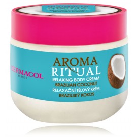 Dermacol Aroma Ritual Relaxing Body Cream Brazilian Coconut atpalaiduojantis kūno kremas