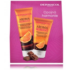 Dermacol Aroma Ritual Belgian Chocolate набор для ухода за телом (гель для душа 250 мл + скраб для тела 150 мл)